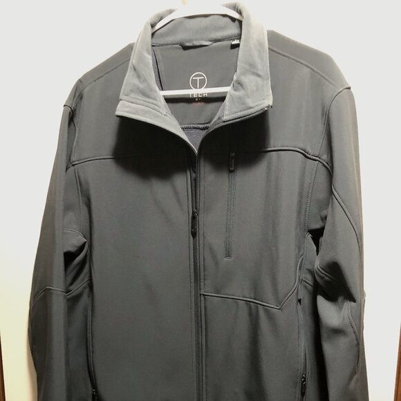 Tech Other - Tech Men’s Soft Velvet Jacket Dark Gray Size L By Tumi